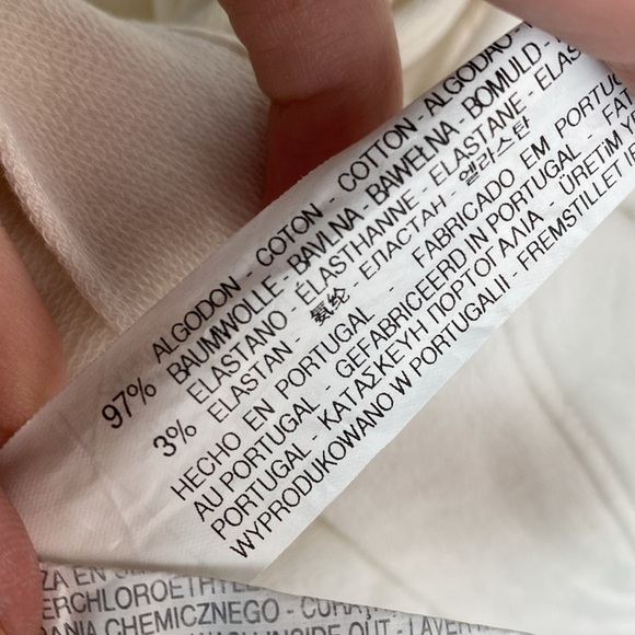 Zara white macrame detail long sleeve top - Picture 5 of 5